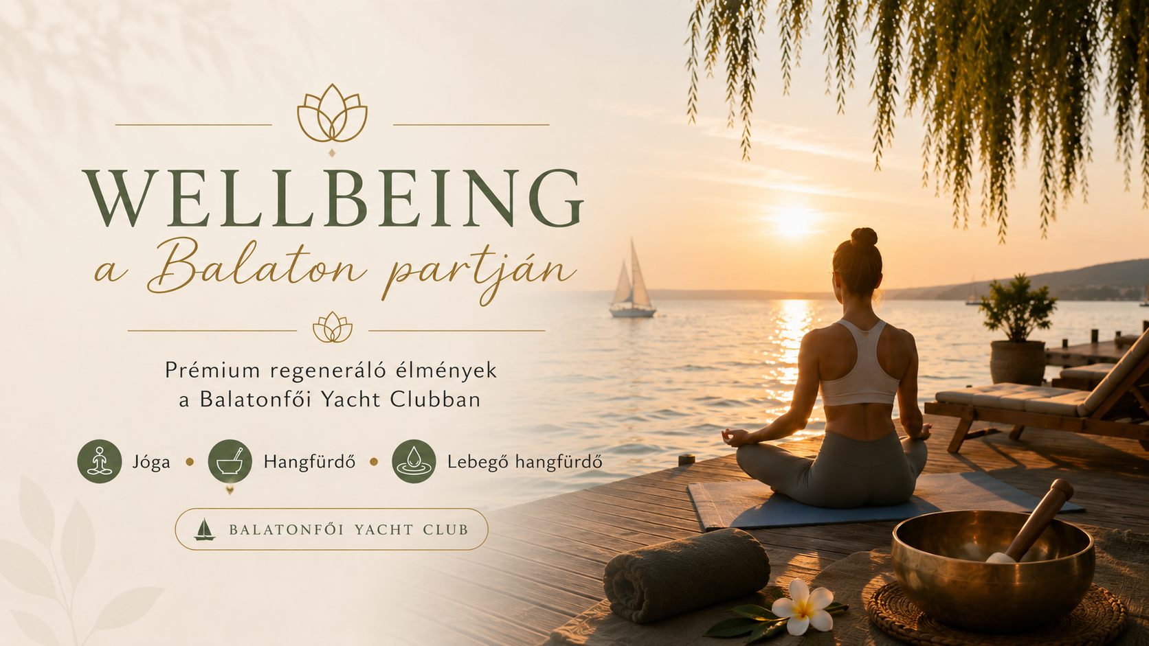 Wellbeing a Balaton partján – prémium regeneráló élmények a Balatonfői Yacht Clubban
